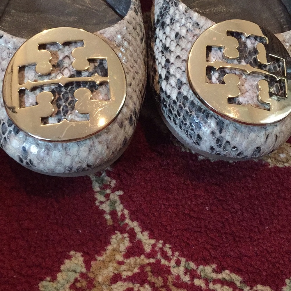 Tory Burch snakeskin flats
